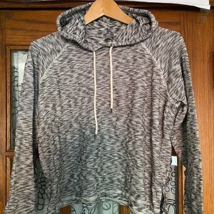 Aerie XS striped cropped hoodie